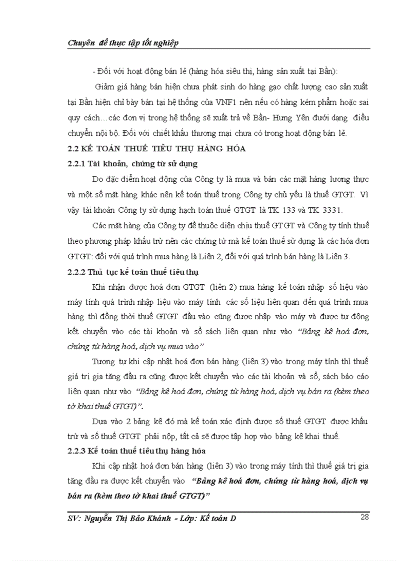 image for page Hoàn thiện kế toán bán hàng và xác định kết quả bán hàng tại Công ty Cổ Phần Phân Phối Bán Lẻ VNF
