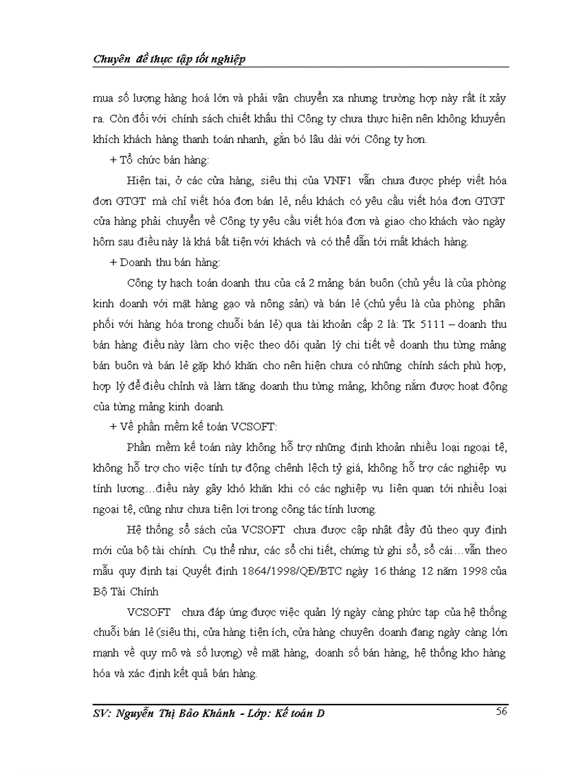 image for page Hoàn thiện kế toán bán hàng và xác định kết quả bán hàng tại Công ty Cổ Phần Phân Phối Bán Lẻ VNF