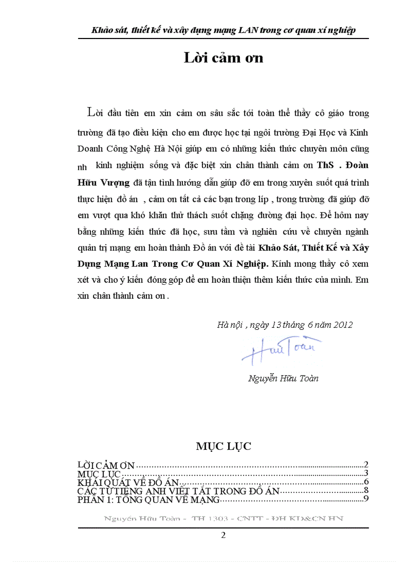 image for page Khảo Sát Thiết Kế và Xây Dựng Mạng Lan Trong Cơ Quan Xí Nghiệp