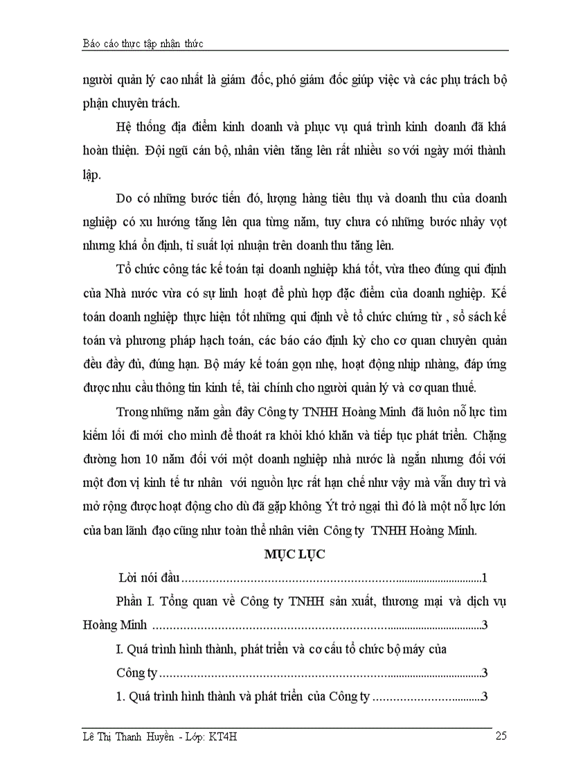 image for page Đánh giá khái quát tổ chức hạch toán kế toán tại Công ty TNHH sản xuất thương mại và dịch vụ Hoàng Minh