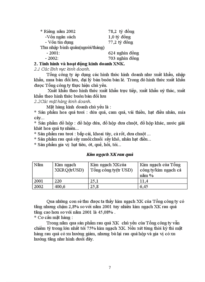 image for page Báo cáo thực tập tại Tổng công ty XNK rau quả Việt Nam