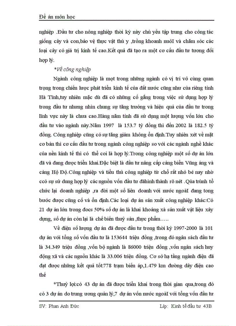 image for page Thực trạng và giải pháp nhằm thu hút và sử dụng vốn đầu tư có hiệu quả tại Hà Tĩnh