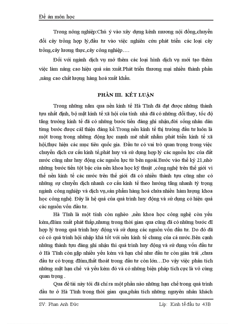 image for page Thực trạng và giải pháp nhằm thu hút và sử dụng vốn đầu tư có hiệu quả tại Hà Tĩnh