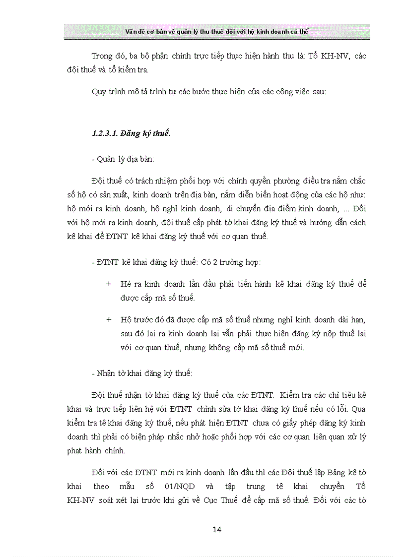 image for page Giải pháp tăng cường công tác quản lý thu thuế đối với hộ kinh doanh cá thể tại chi cục thuế hai bà trưng
