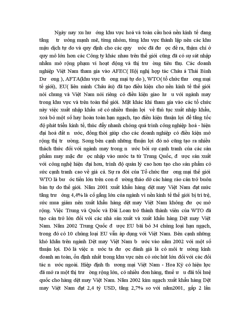 image for page Một số giải pháp nhằm nâng cao khả năng cạnh tranh của Công ty may Hồ Gươm