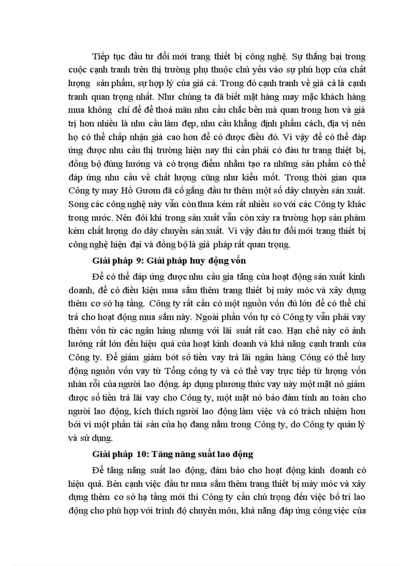 image for page Một số giải pháp nhằm nâng cao khả năng cạnh tranh của Công ty may Hồ Gươm