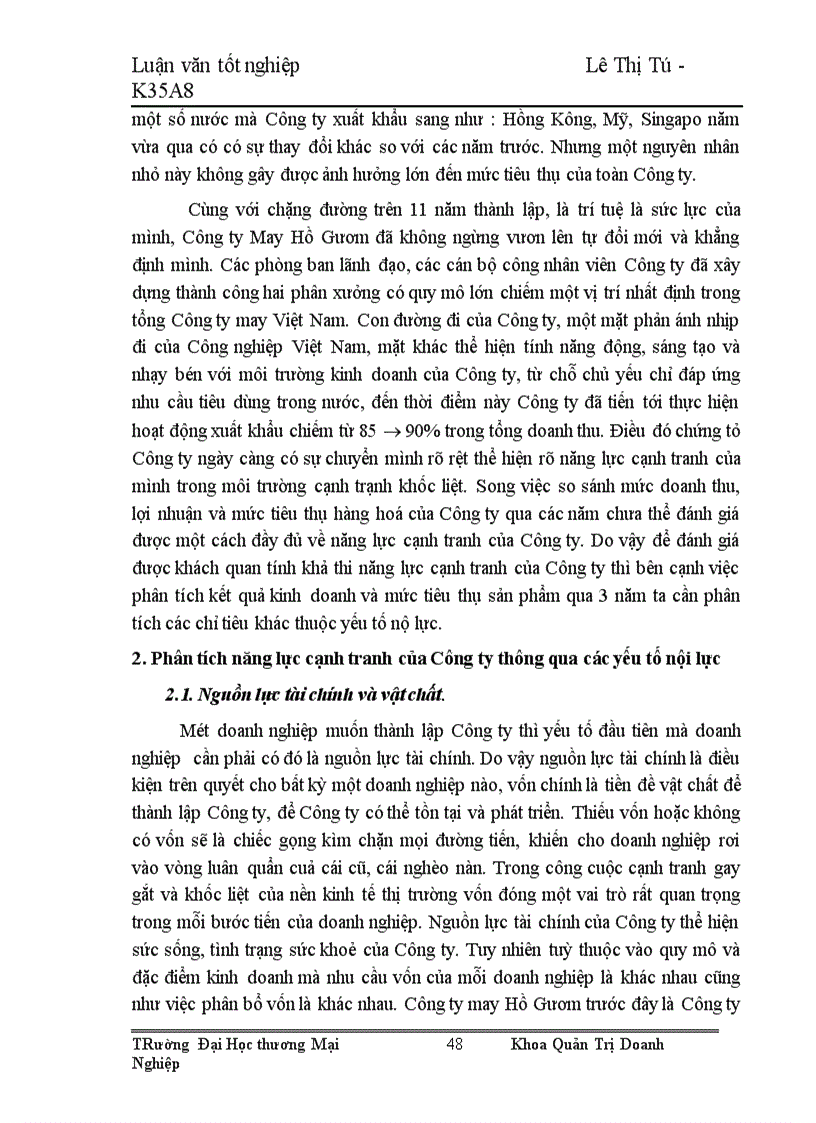 image for page Một số giải pháp nhằm nâng cao khả năng cạnh tranh của Công ty may Hồ Gươm 1
