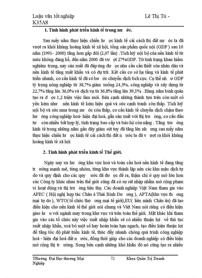 image for page Một số giải pháp nhằm nâng cao khả năng cạnh tranh của Công ty may Hồ Gươm 1