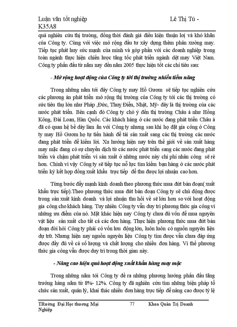 image for page Một số giải pháp nhằm nâng cao khả năng cạnh tranh của Công ty may Hồ Gươm 1