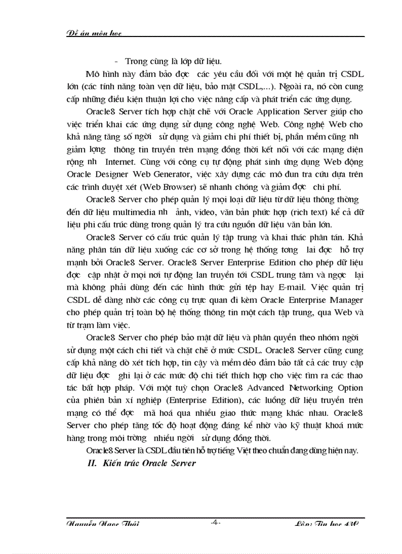 image for page Tìm hiểu Hệ Quản trị CSDL Oracle trong môi trường Windows Server 2000