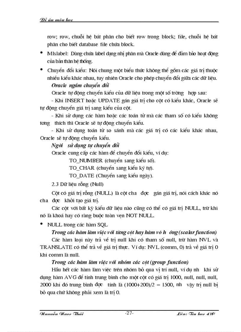 image for page Tìm hiểu Hệ Quản trị CSDL Oracle trong môi trường Windows Server 2000