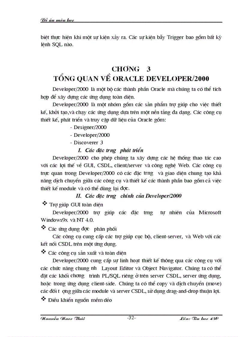 image for page Tìm hiểu Hệ Quản trị CSDL Oracle trong môi trường Windows Server 2000