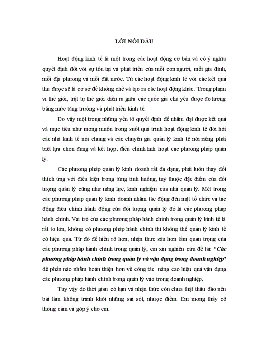 image for page Các phương pháp hành chính trong quản lý và vận dụng trong doanh nghiệp 1