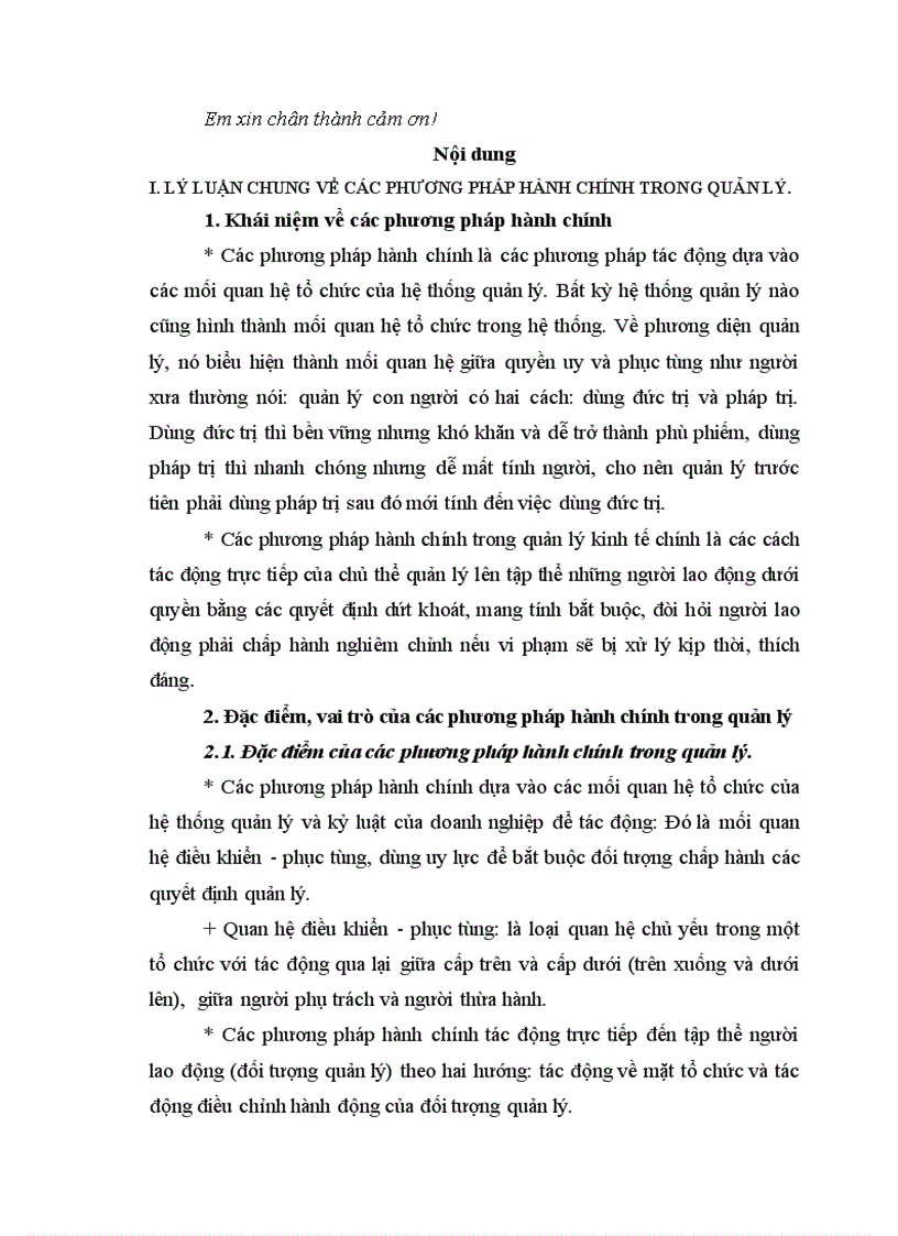 image for page Các phương pháp hành chính trong quản lý và vận dụng trong doanh nghiệp 1