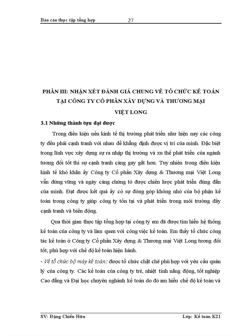 image for page Đặc diểm tổ chức hạnh toán kế toán tại Công ty Cổ phần Xây dựng Thương mại Việt Long 1