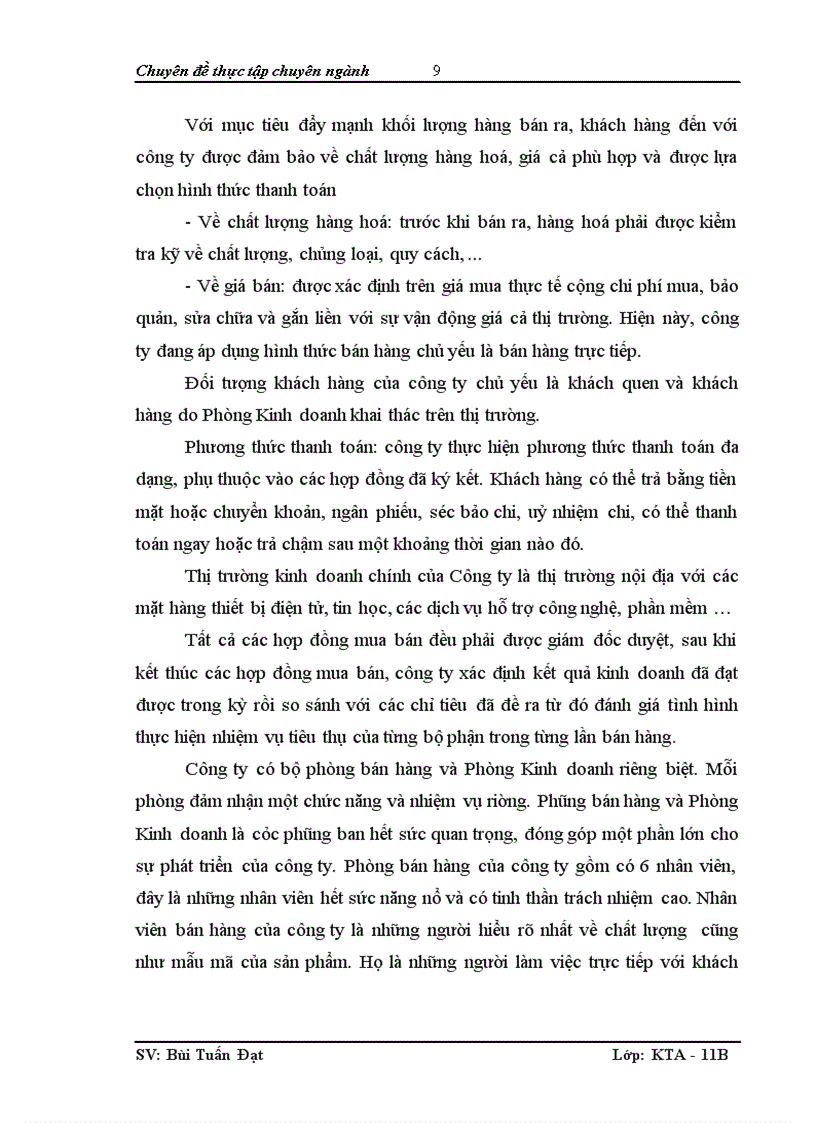 image for page Hoàn thiện kế toán tiêu thụ và xác định kết quả tiêu thụ tại Công ty Cổ phần tư vấn đầu tư XNK quốc tế VCN 1