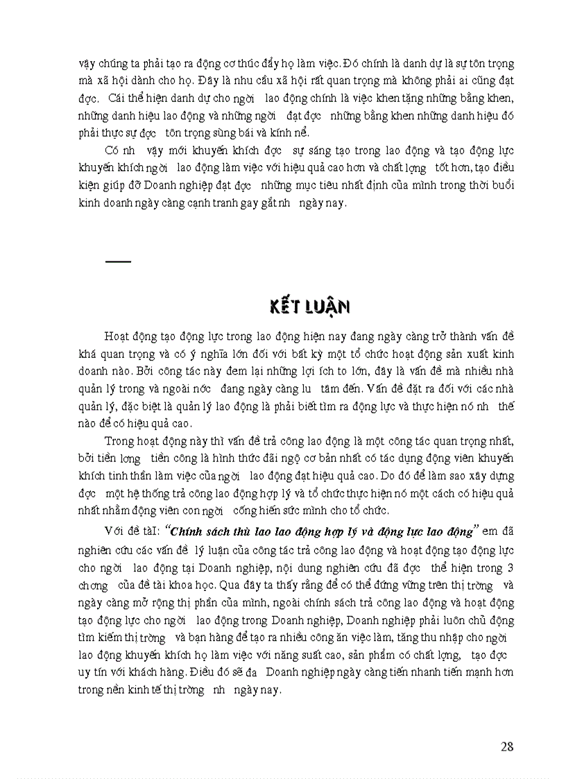 image for page Chính sách thù lao lao động hợp lý và động lực lao động