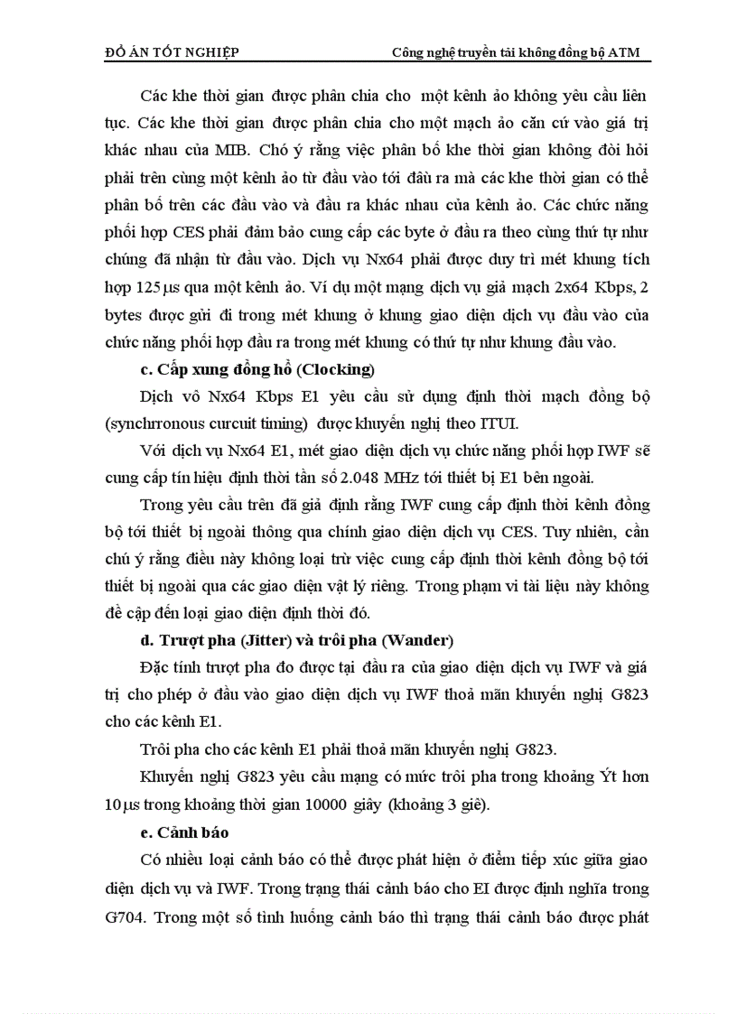 image for page Công nghệ truyền tải không đồng bộ ATM và khả năng ứng dụng truyền thoại có phân bố băng thông động trên ATM