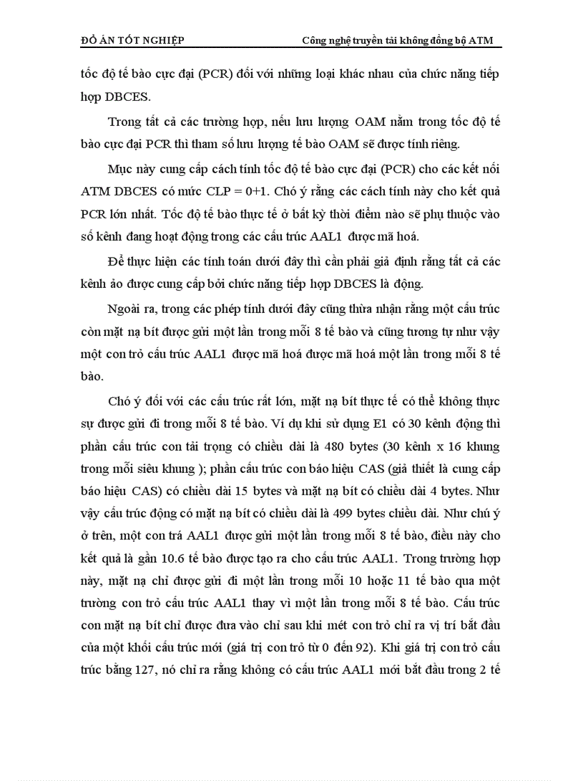 image for page Công nghệ truyền tải không đồng bộ ATM và khả năng ứng dụng truyền thoại có phân bố băng thông động trên ATM