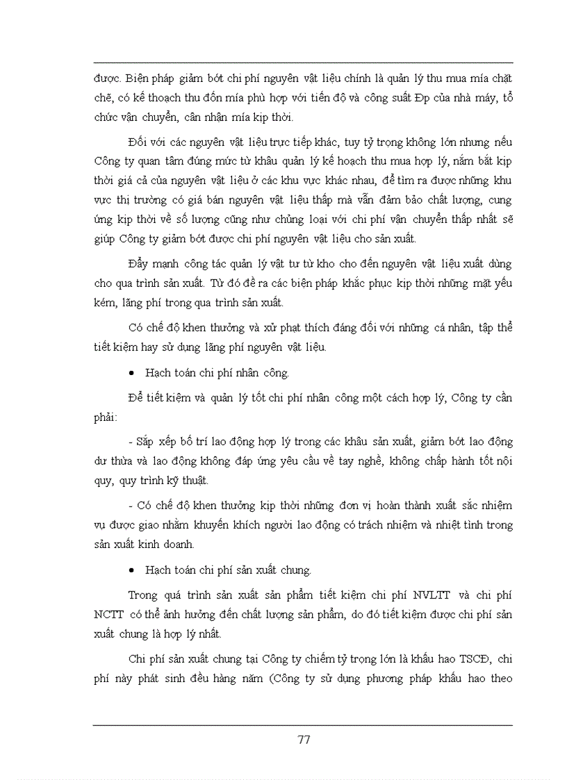 image for page Hoàn thiện công tác kế toán tập hợp chi phí sản xuất và tính giá thành sản phẩm tại Công ty mía đường Sông Con