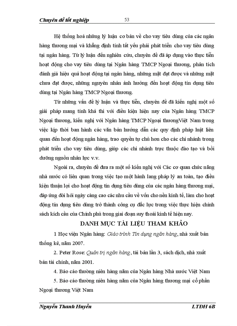 image for page Giải pháp mở rộng cho vay tiêu dùng đối với Ngân hàng Thương mại Cổ phần Ngoại thương Việt Nam