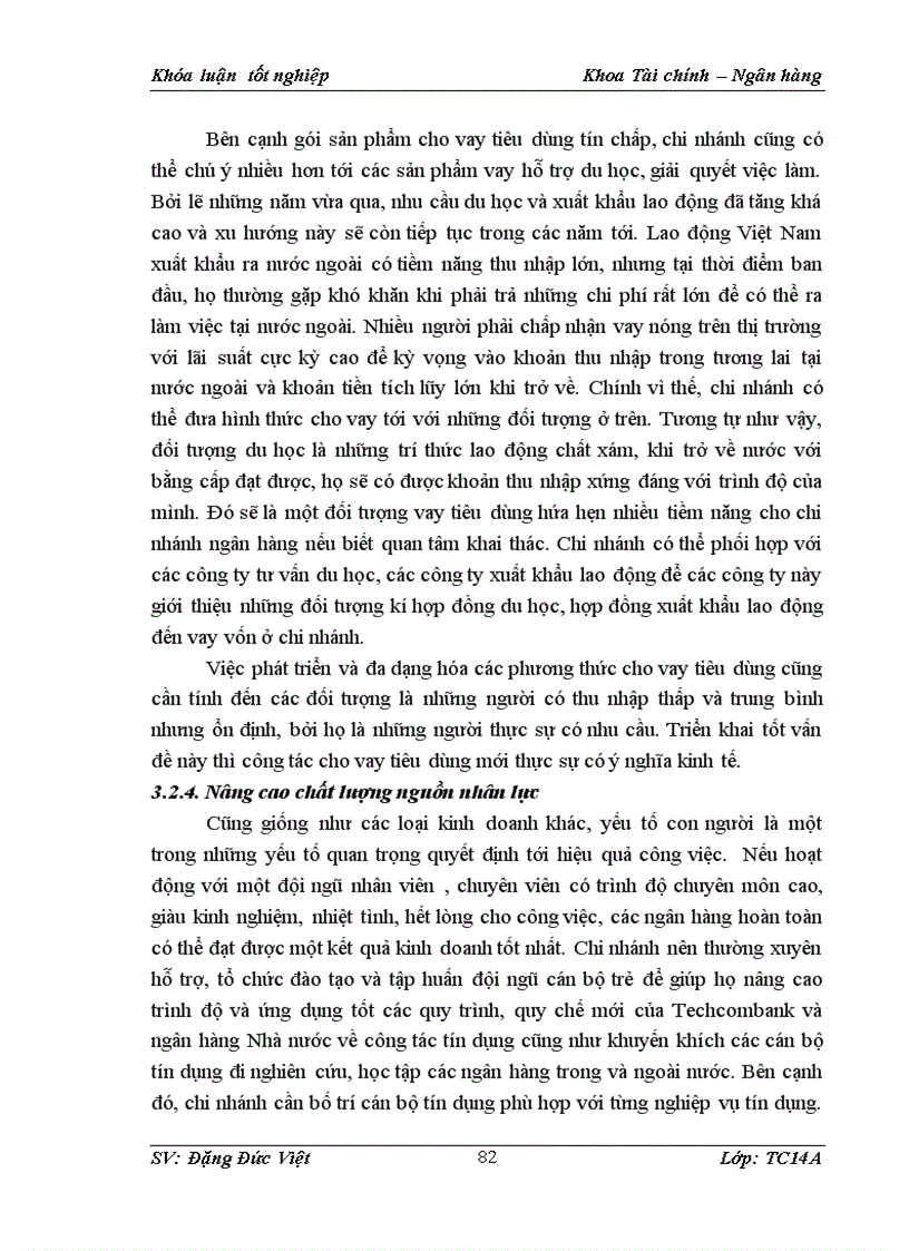 image for page Giải pháp nhằm nâng cao chất lượng cho vay tiêu dùng tại ngân hàng thương mại cổ phần Kỹ thương Việt Nam Techcombank chi nhánh Hoàng Quốc Việt