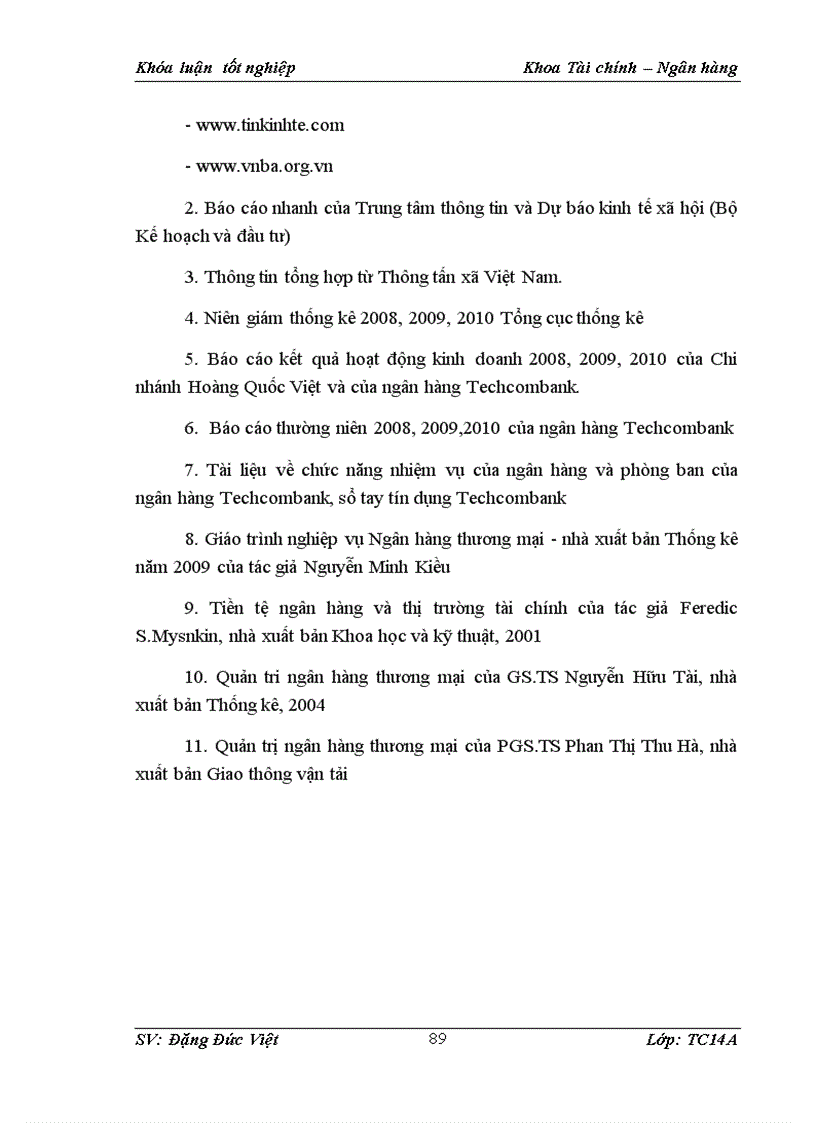 image for page Giải pháp nhằm nâng cao chất lượng cho vay tiêu dùng tại ngân hàng thương mại cổ phần Kỹ thương Việt Nam Techcombank chi nhánh Hoàng Quốc Việt