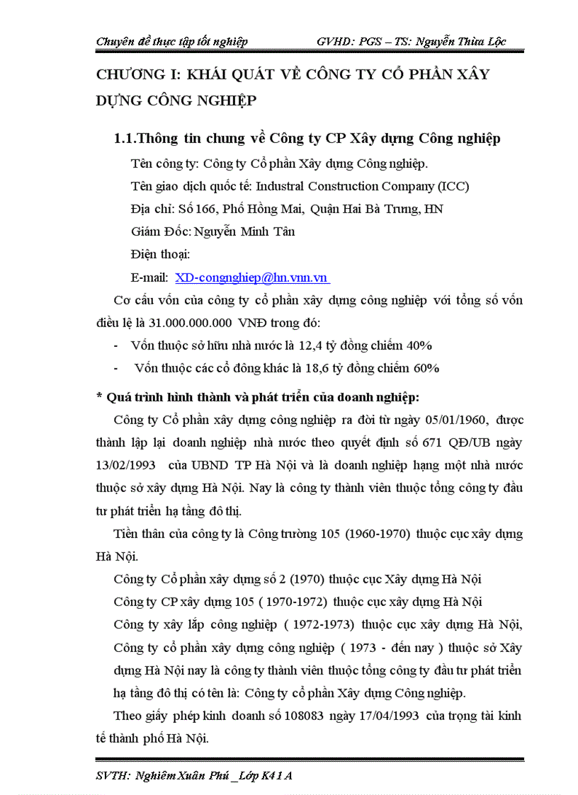 image for page Bảo đảm vật tư cho sản xuất tại công ty cổ phần xây dựng công nghiệp