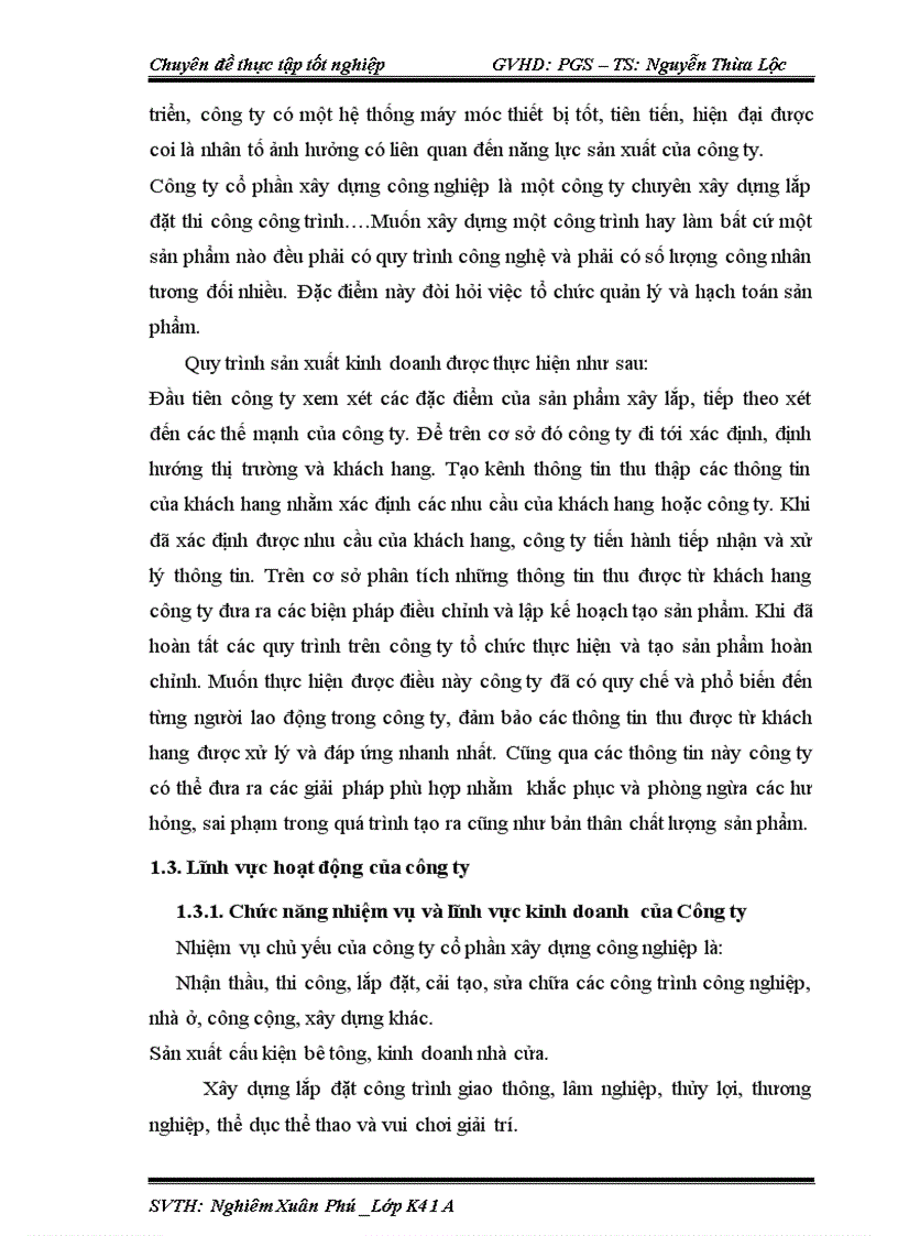 image for page Bảo đảm vật tư cho sản xuất tại công ty cổ phần xây dựng công nghiệp