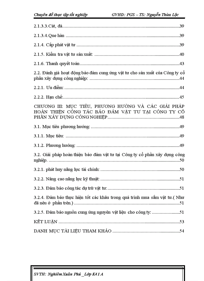 image for page Bảo đảm vật tư cho sản xuất tại công ty cổ phần xây dựng công nghiệp