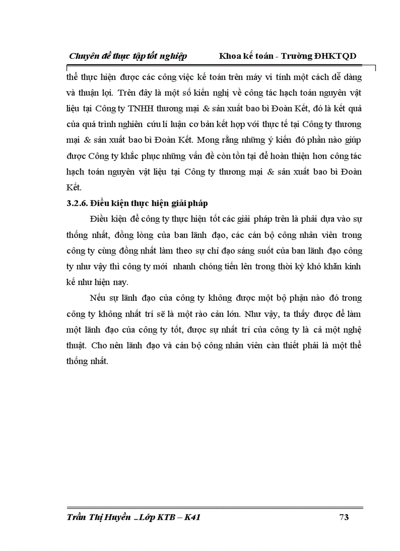 image for page Hoàn thiện công tác kế toán nguyên vật liệu tại Công ty TNHH thương mại sản xuất bao bì Đoàn Kết