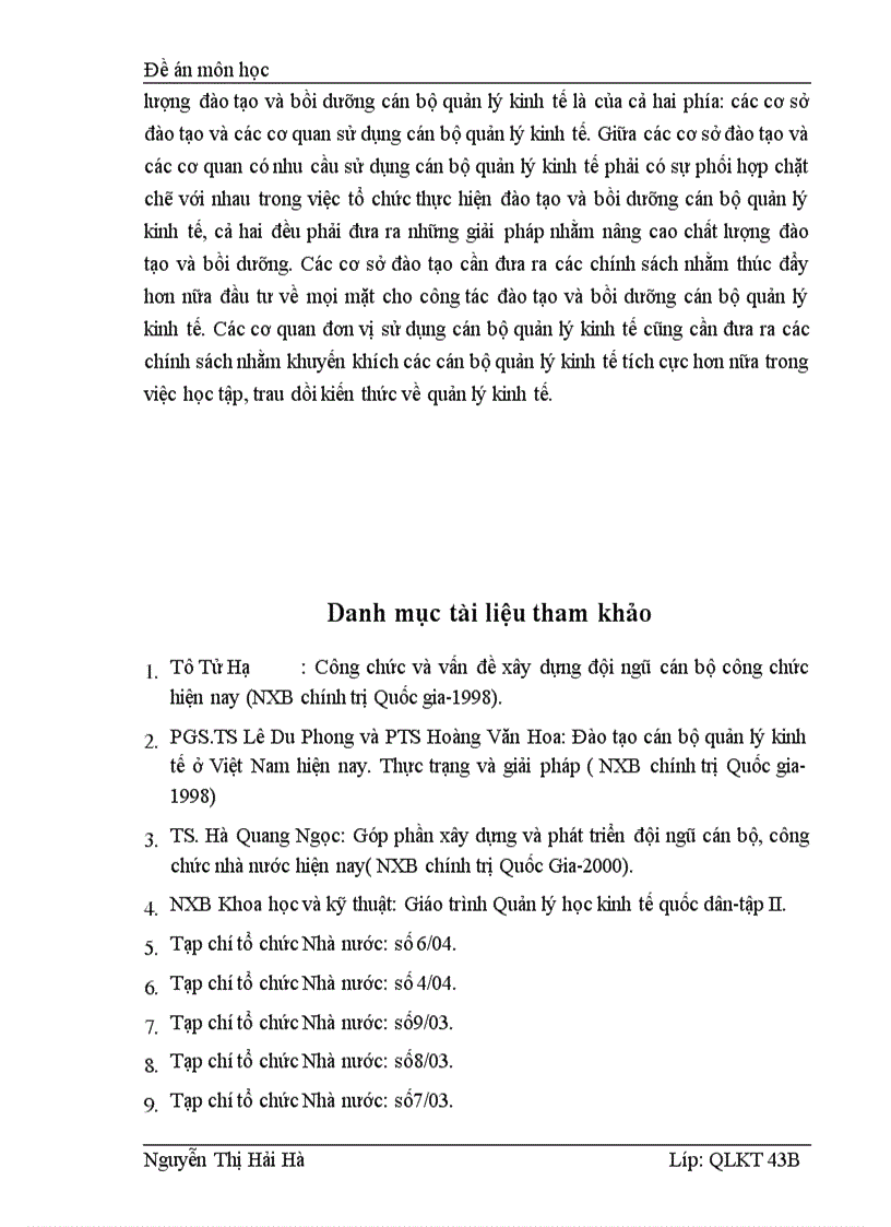 image for page Nâng cao chất lượng đào tạo và bồi dưỡng cán bộ quản lý kinh tế ở nước ta hiện nay