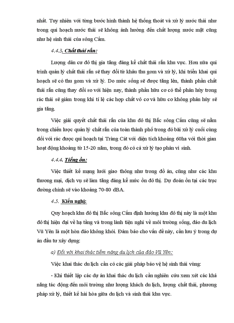 image for page Nội dung quy hoạch chi tiết khu đô thị bắc sông Cấm