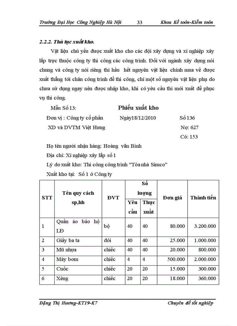 image for page Hoàn thiện kế toán nguyên vật liệu công cụ dụng cụ tại Công ty cổ phần xây dựng và dịch vụ thương mại Việt Hưng