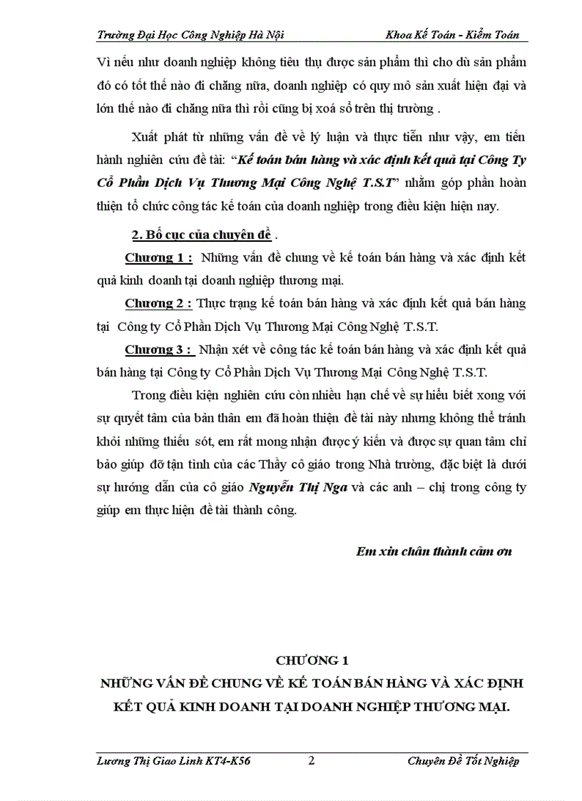 image for page Kế toán bán hàng và xác định kết quả tại Công Ty Cổ Phần Dịch Vụ Thương Mại Công Nghệ T S T