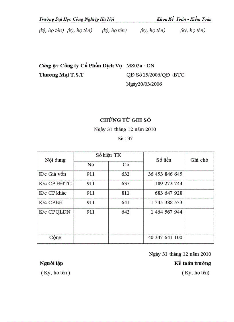 image for page Kế toán bán hàng và xác định kết quả tại Công Ty Cổ Phần Dịch Vụ Thương Mại Công Nghệ T S T