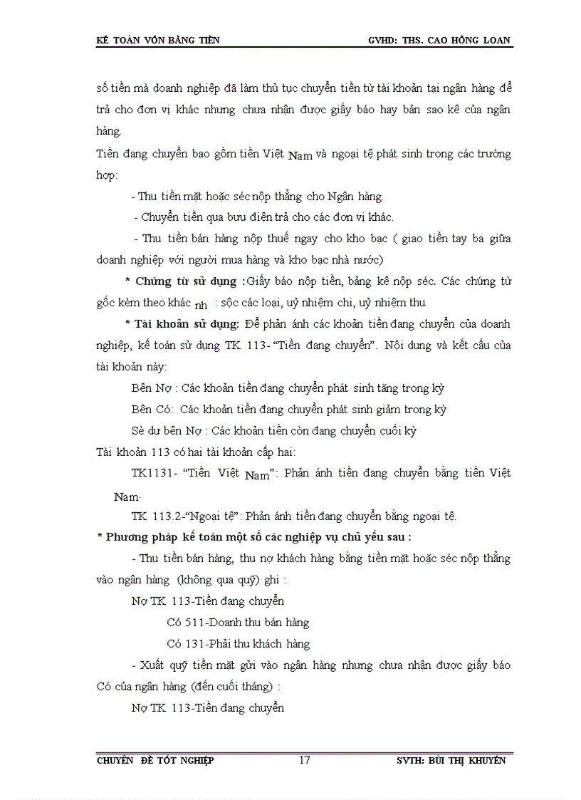 image for page Kế toán vốn bằng tiền