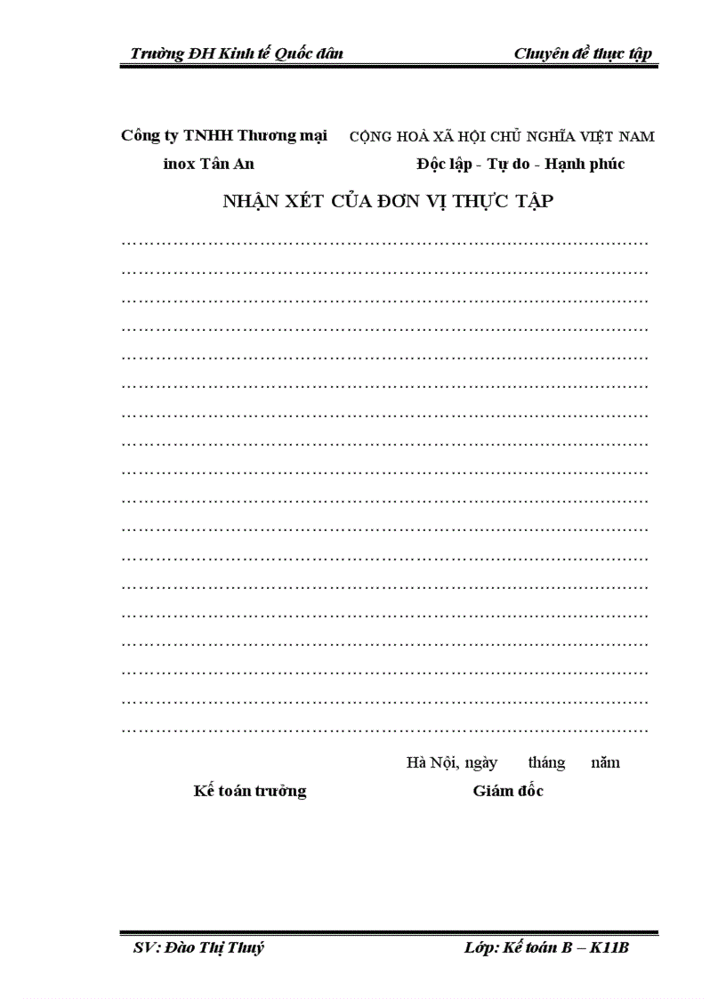 image for page Hoàn thiện kế toán tiêu thụ và xác định kết quả tiêu thụ hàng hoá tại công ty tnhh thương mại inox tân an