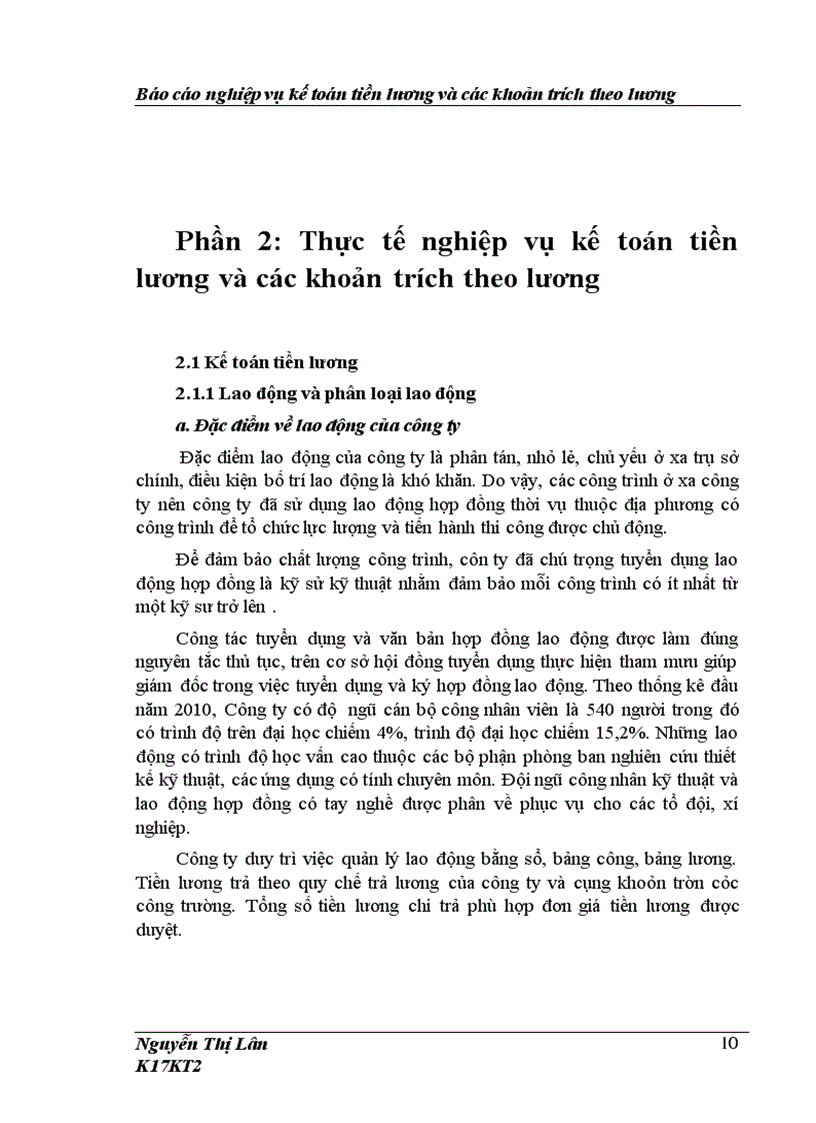image for page Hoàn thiện kế toán tiền lương và các khoản trích theo lương tại Công ty cổ phần xây dựng số 2 Hà Nội