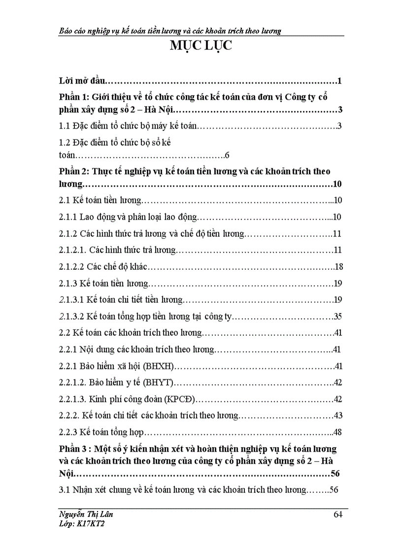 image for page Hoàn thiện kế toán tiền lương và các khoản trích theo lương tại Công ty cổ phần xây dựng số 2 Hà Nội