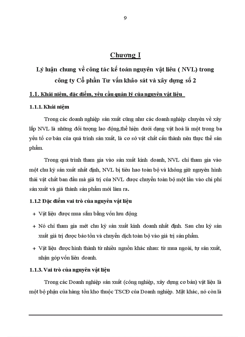 image for page Tổ chức kế toán nguyên vật liệu tại công ty cổ Tư vấn khảo sát và xây dựng số 2