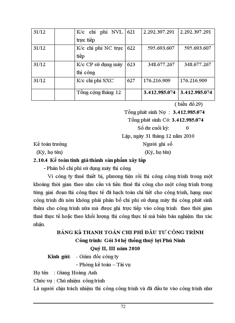 image for page Kế toán tập hợp chi phí và tính giá thành sản phẩm xây lắp tại công ty Cổ phần Đầu tư và Xây dựng công trình Tây Đô