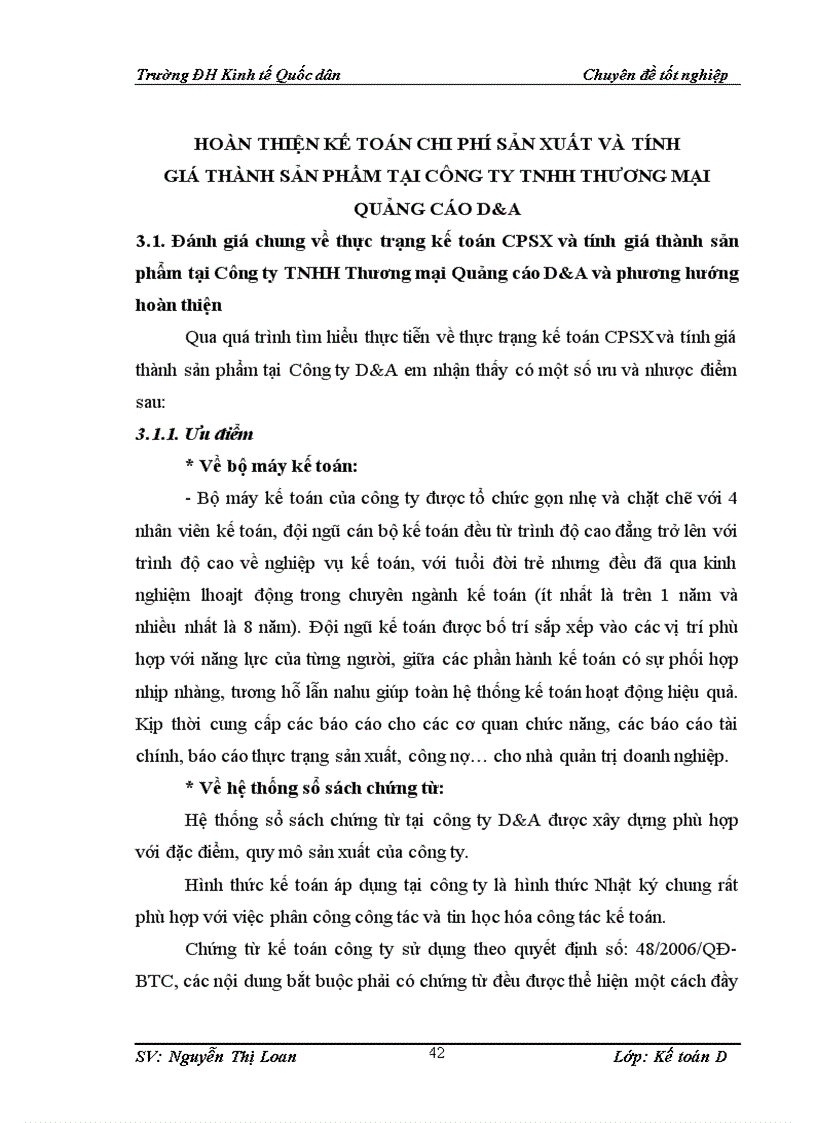 image for page Hoàn thiện kế toán chi phí sản xuất và tính giá thành sản phẩm tại Công ty TNHH Thương mại Quảng cáo D A