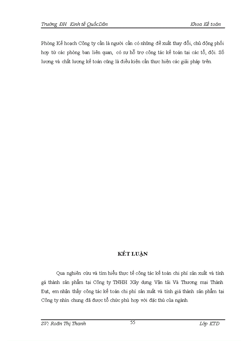 image for page Hoàn thiện kế toán chi phí sản xuất và tính giá thành sản phẩm xây lắp tại Công ty TNHH Xây dựng Vận tải Và Thương mại Thành Đạt