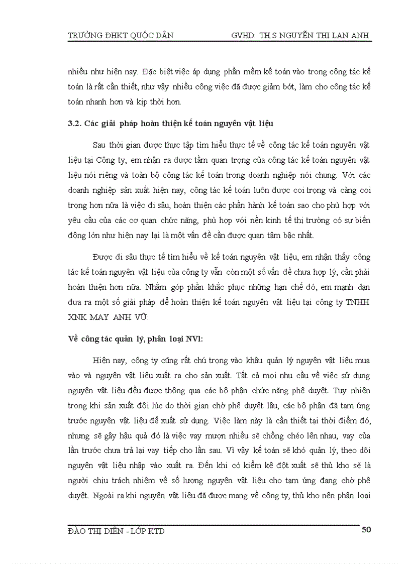 image for page Hoàn thiện kế toán nguyên vật liệu tại công ty TNHH XNK MAY ANH VŨ