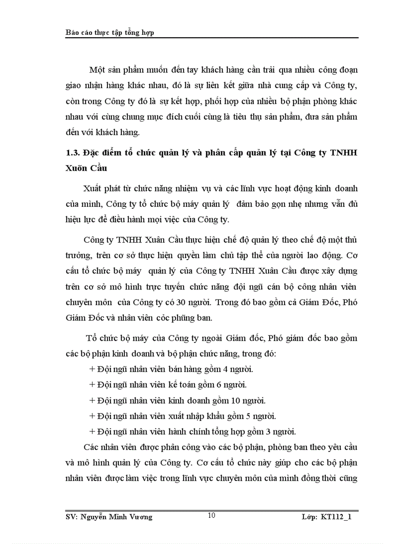 image for page Thực trạng tổ chức bộ máy kế toán và công tác kế toán tại Công ty TNHH Xuân Cầu
