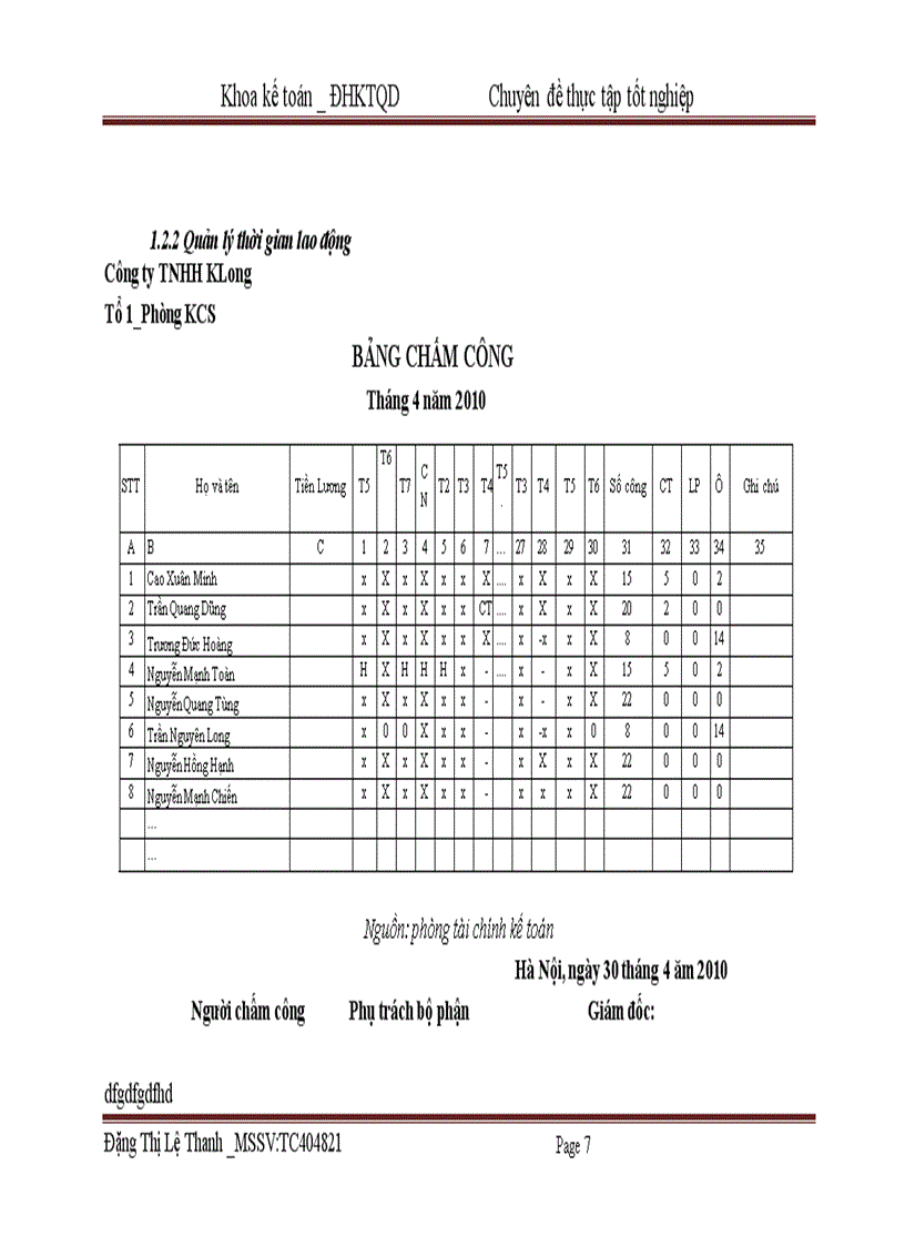 image for page Hoàn thiện công tác kế toán tiền lương và các khoản trích theo lương tại Công ty TNHH KLong
