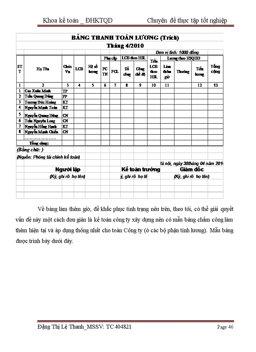 image for page Hoàn thiện công tác kế toán tiền lương và các khoản trích theo lương tại Công ty TNHH KLong