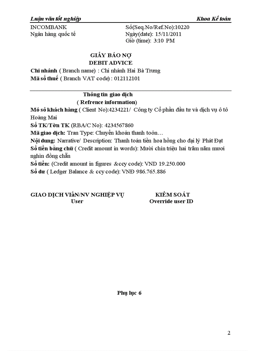 image for page Kế toán bán hàng và xác định kết quả kinh doanh tại công ty Cổ phần đầu tư và dịch vụ ô tô Hoàng Mai