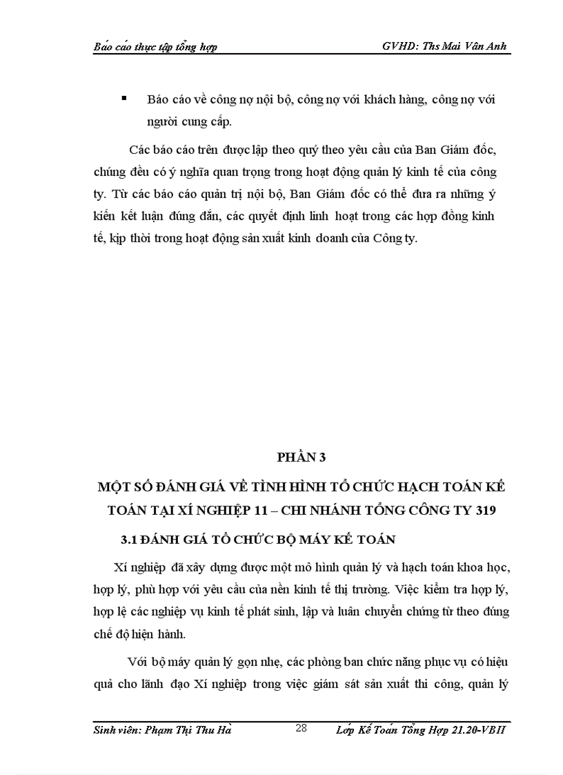 image for page Tổ chức bộ máy kế toán và hệ thống kế toán tại xí nghiệp 11 Chi nhánh Tổng công ty 319 1